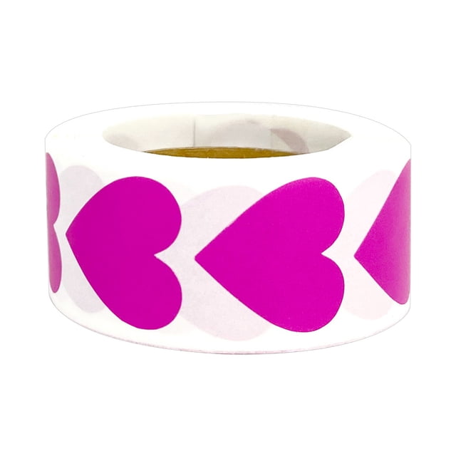 Chmadoxn Wall Stickers Blank Stickers Self adhesive Roll Heart shaped Stickers 500 Labels/roll Sticker Sticker