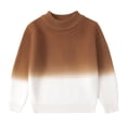 thumbnail image 1 of 8 Sweatshirt Apparel Girls Tie Dye Sweaters Knit Crewneck Long Sleeve Gradient Pullover, 1 of 3
