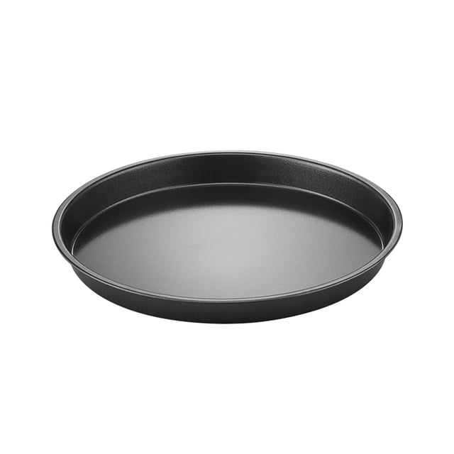 yulier Pizza Pan 10" Round Stainless Steel Pizza Tray Non-Stick Baking Tray Oven Bakeware for Kitchen Baking, Serving Tray