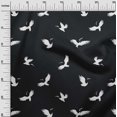 thumbnail image 3 of oneOone Rayon Black Fabric Bird Sewing Craft Projects Fabric Prints By Yard 56 Inch Wide, 3 of 4