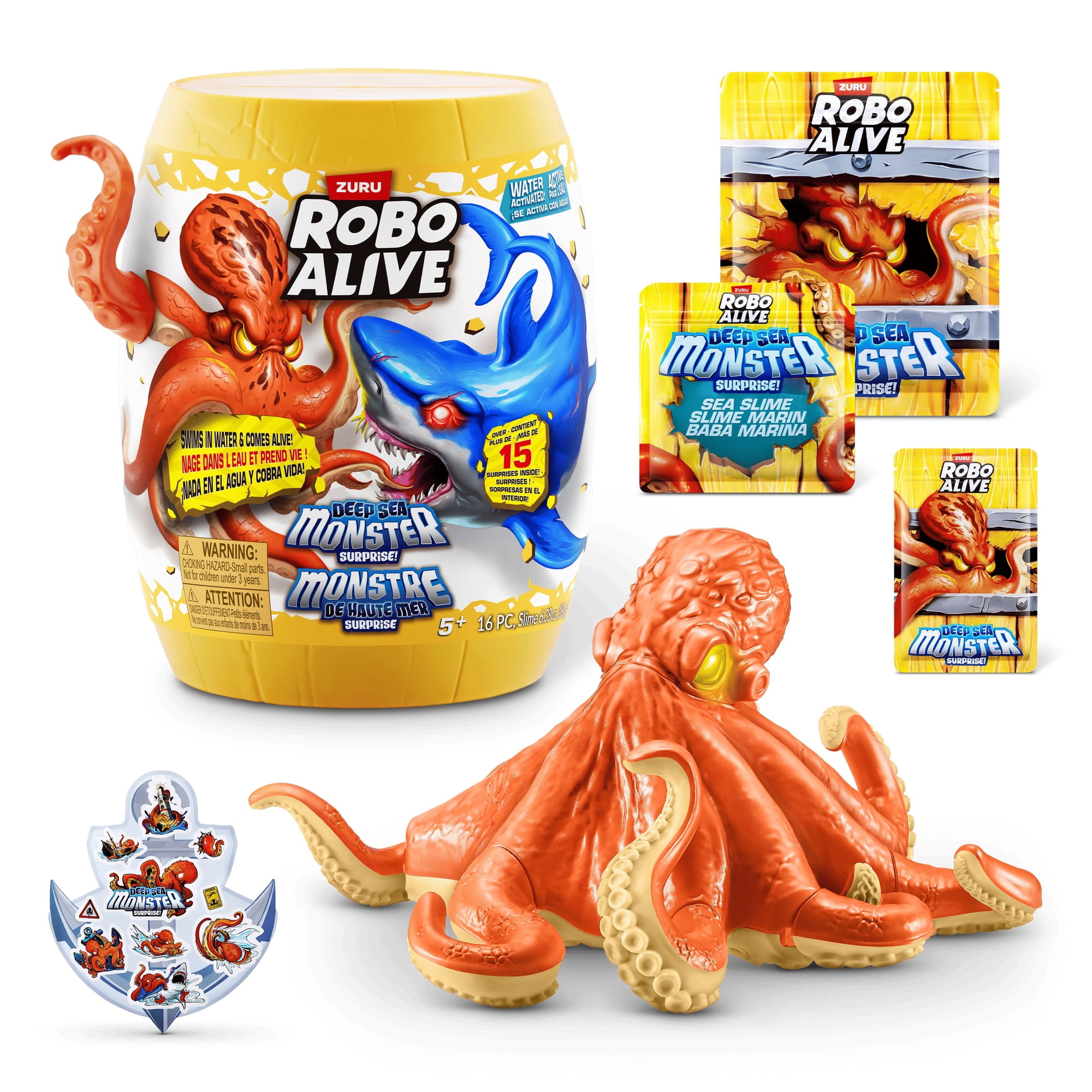 Robo Alive Deep Sea Monster Surprise (Octopus) by ZURU, Surprise