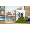thumbnail image 2 of Ahgly Tapis d'Intérieur Lavable en Machine Carré Transitionnel Jaune Foncé Vert, 7 Pieds Carré, 2 of 7