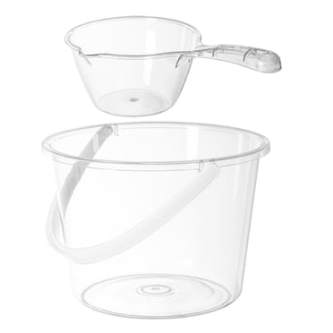 1 Ensemble Seau en Plastique avec Poignée Seau à Eau Seau Grande Capacité avec Pelle
