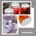 thumbnail image 4 of 30 Pcs Couvercles de Bocaux DIY Métal Bouche Régulière Couvercles de Mise en Conserve Pièces Rondes Grand Ouverture Couvercles Étanches, 4 of 9