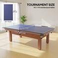 thumbnail image 3 of Soozier 9 ft Folding Table Tennis Ping Pong Table Conversion Top with Net, 3 of 10