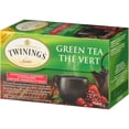 thumbnail image 3 of Twinings Green Tea with Pomegrante, Raspberry & Strawberry Tea Bags, 20 bags, 3 of 4