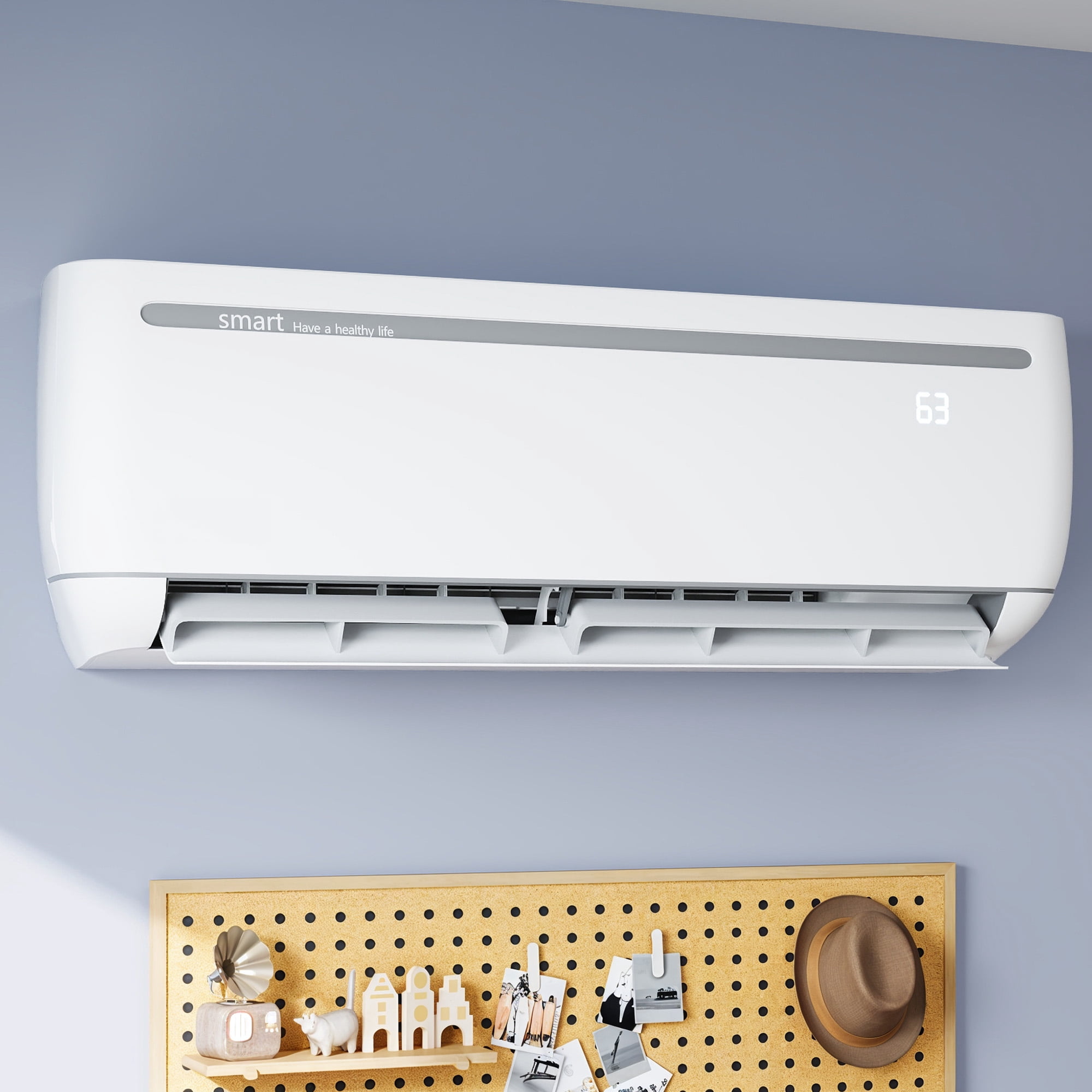 DEXTRUS 12000 BTU Mini Split Air Conditioner Heat Pump System, Compatible with Wifi & Alexa, 20 SEER2 115V Ductless AC Cools Up to 750 Sq ft, , R32 Refrigerant & Installation Kit, White