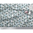 thumbnail image 2 of Soimoi Satin Silk Fabric Leaves & Floral Block Fabric Prints by Yard 42 Inch Wide, 2 of 3