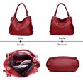 thumbnail image 3 of LinYooLi Sacs à Main en Cuir pour Femmes Sacs Messager Sac Bandoulière Designer Sacs à Main pour Femmes Sac à Main Vintage Rétro, 3 of 6