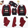 thumbnail image 1 of Penkiiy Ensembles de Pyjamas de Noël Assortis pour la Famille, Blouse Imprimée pour Hommes, Col Rond + Pantalons, Ensemble de Pyjamas Assortis pour la Famille, Noir-C, 1 of 9