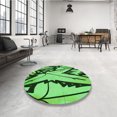 thumbnail image 4 of Ahgly Tapis Rectangulaire Lavable en Machine Intérieur Vert Émeraude Profond, 6 Pieds x 9 Pieds, 4 of 7