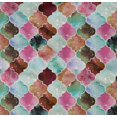 thumbnail image 4 of oneOone Organic Cotton Poplin Twill Fabric Textured Moroccan Geometric Print Sewing Fabric BTY 42 Inch Wide, 4 of 4