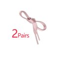 thumbnail image 3 of INSPIRE CHIC Unisex Solid Color Flat 0.4'' Wide Ribbon Shoelaces 2 Pairs 80cm/31.5" Pale Pinkish Gray, 3 of 6