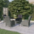 thumbnail image 1 of vidaXL 5 Piece Garden Dining Set Light Grey, 1 of 1