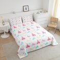 thumbnail image 4 of Erosebridal Magic Unicorn Stars Bedding Full Comforter Set for Girls, Princess Castle Down Comforter, Reversible 3 Pieces, 4 of 7