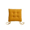 thumbnail image 2 of Chair Cushion Fixed Rope Seat Square Pad with Straps Tear-resistance Thicken Decorative Pillows Non-Slide Washable Tear-Resistance for Bedroom Student Yellow, 2 of 8