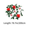 thumbnail image 3 of Birdeem Outdoor Christmas Decorations,Christmas Decorations Indoor,New Christmas Rattan Spots Artificial Fake Leaves Christmas Decorations Simulation Christmas Rattan,Christmas Decorations Outdoor, 3 of 6