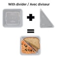thumbnail image 3 of Starfrit LocknLock Divided Container 41oz / 1.2L, Airtight Leakproof Snack Box with Removable Triangular Divider, Microwave Freezer Dishwasher Safe, BPA-Free Plastic, 3 of 8