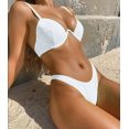 thumbnail image 1 of Faithtur Women Solid Color Adjustable Spaghetti Strap Underwire Bra + Thong, 1 of 9