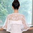 thumbnail image 3 of Youkk Elegant Open Front Cape Gift For Wedding Shawls Wraps Lightweight Shawls Wraps For Evening Dress White, 3 of 6
