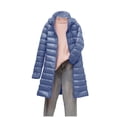 thumbnail image 2 of RKSTN Puffer Jacket Womens Lightweight Removable Hood Lightweight Down Jacket Mid-length Plus Size Zipper Thin Jacket with Pockets, 2 of 7
