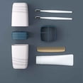 thumbnail image 3 of Birdeem Battery Storage Box, Travel Toothbrush Cup Portable Wash Cup Toothbrush Home Storage Box Tooth Cylinder Mouthwash Cup Travel Toothbrush Box Set, 3 of 6