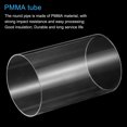 thumbnail image 4 of Unique Bargains Tuyau Acrylique Transparent Rigide Tube Rond 96mm ID 100mm OD 6 Pouces pour Lampes et Lanternes Système de Refroidissement par Eau, 4 of 6
