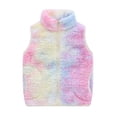thumbnail image 1 of MIASHUI Vestes d'Hiver pour Enfants Garçons Filles Col Montant à Fermeture Éclair, Rose, 3-4 Ans, 1 of 8