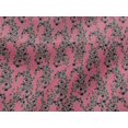 thumbnail image 4 of oneOone Viscose Jersey Fabric Leaves & Floral Block Print Sewing Fabric BTY 60 Inch Wide, 4 of 5