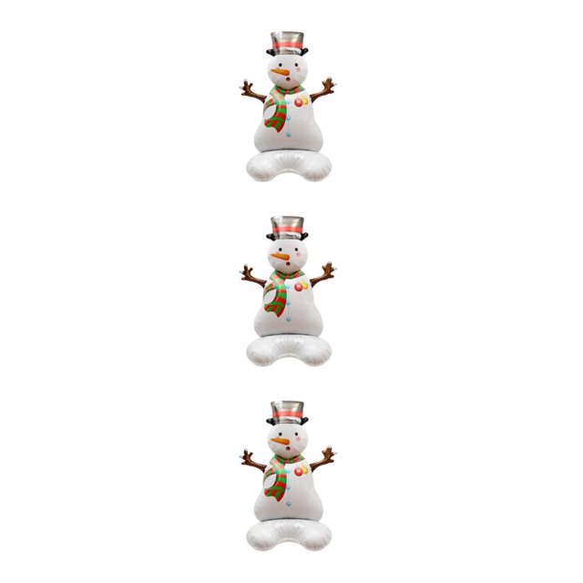 Ruiboury Party Decor Essential Christmas Foil Balloons With Exquisite Patterns Balloon Christmas Suitable For Any Places multicolor Stretching Snowman 3Set