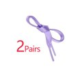 thumbnail image 3 of INSPIRE CHIC Unisex Solid Color Flat 0.4'' Wide Ribbon Shoelaces 2 Pairs 120cm/47.2" Purple, 3 of 6
