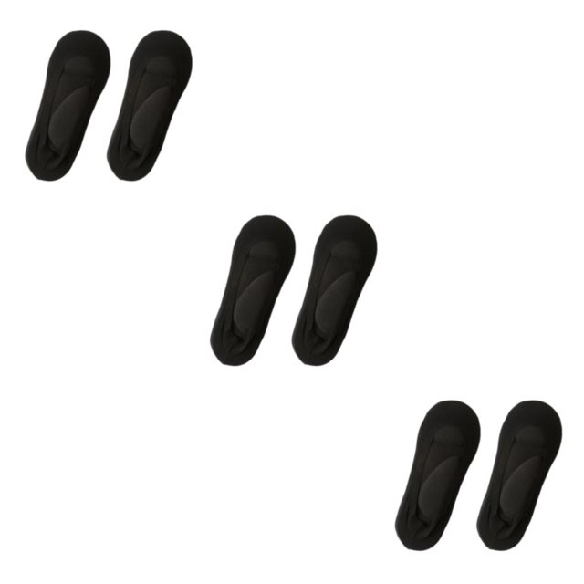 kurtrusly Stylish And Supportive 3D Ankles Socks Fit For Every Foot Skin Color Arch black 35-39 3Set