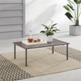 thumbnail image 2 of Crosley Furniture Cali Bay Table Basse d'Extérieur Moderne en Métal, Brun Pâle, 2 of 8