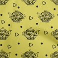 thumbnail image 1 of oneOone Rayon Lime Green Fabric Tea Kettle Sewing Craft Projects Fabric Prints By Yard 56 Inch Wide, 1 of 4