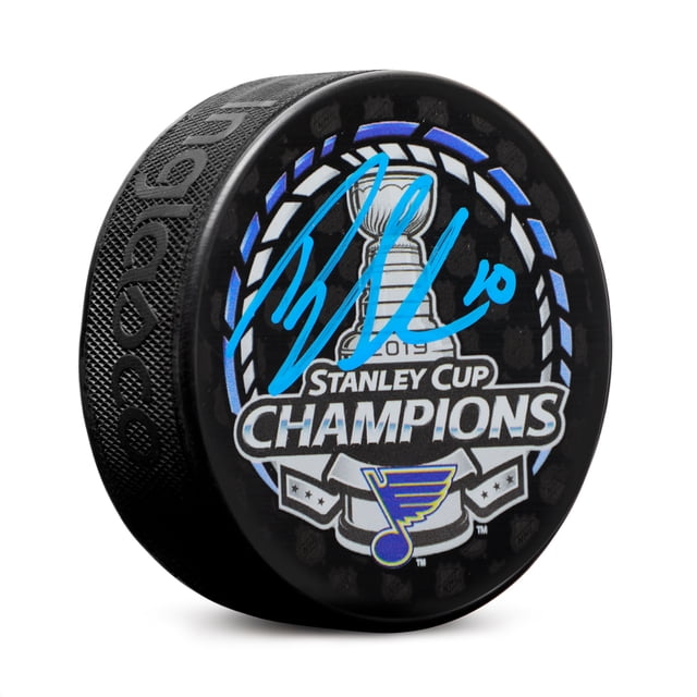 Brayden Schenn Rondelle de la Coupe Stanley 2019 des Blues de St Louis Autographiée