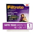 thumbnail image 1 of Filtrete™ Healthy Living Ultra Allergen Filter, MPR 1500, 16 in x 25 in x 1 in, 1 of 6