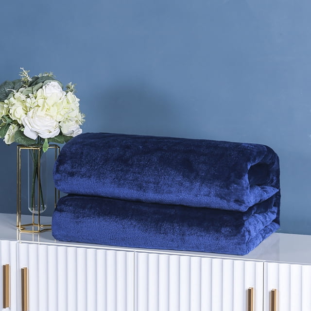 TIMIFIS 100X120cm Super Soft Warm Solid Warm Fleece Blanket Throw Rug Sofa Bedding