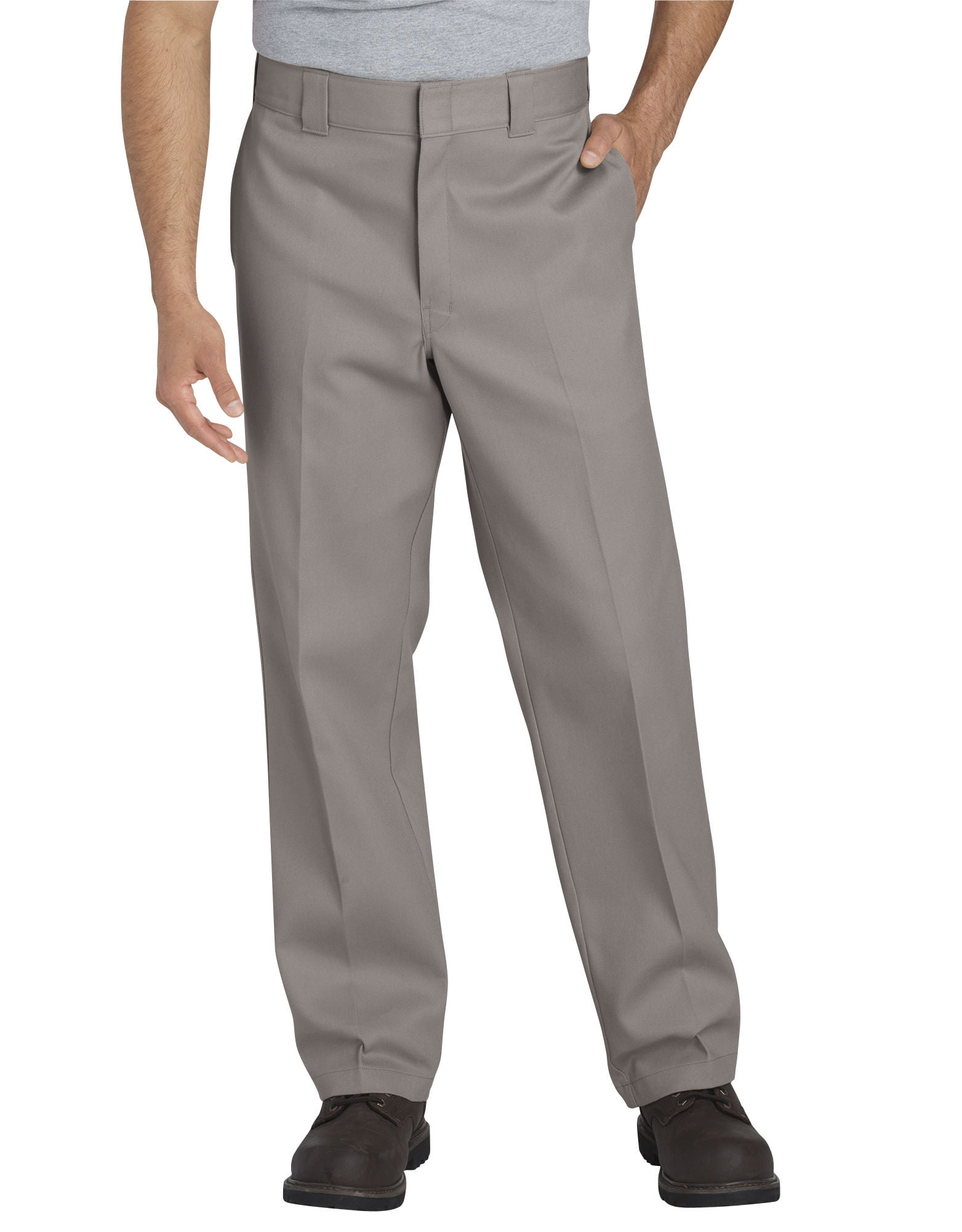 Dickies Mens 874 FLEX Work Pants, 42W x 30L, Silver