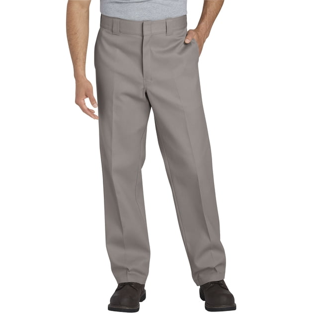 Dickies Mens 874 FLEX Work Pants, 38W x 30L, Silver