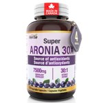 Herba Aronia Berry Supplément 250mg – 120 Capsules 7500mg Équivalents de fruits fabriqués au Canada