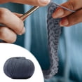 thumbnail image 1 of EGNMCR Wool Hand-woven Medium Coarse Scarf Hat Overcoat Wool Merinoss Wool Wool Cashmeres Yarn wools group, 1 of 5
