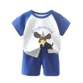 thumbnail image 2 of LSLJS Bébé Garçon d'Été Mignon Imprimé Col Rond Short à Manches Courtes Ensemble Vêtements d'Été Vêtements pour Enfants à la Mode 2024, 2 of 3
