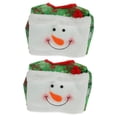 thumbnail image 4 of FESTFENDS 2Pcs Decorative Tissue Storage Bag Green with Non Woven Cloth for Holiday, 4 of 8