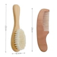 thumbnail image 3 of Baby Brushes for Hair Baby Wool Brush 2 Piece Set, 3 of 9