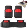 thumbnail image 1 of FH Group Solid Black Heavy Duty Floor Mats from FH Group for Auto Car w/ Free Dash Mat, 1 of 6