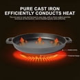 thumbnail image 4 of HOARBOEG Nonstick Pizza Steel For Pizzas And Flatbreads Up To 11 In Oven And BBQ Grill Safe Up To 900F, 4 of 7