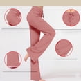 thumbnail image 4 of AherBiu Sweatpants for Womens High Waisted Drawstring Slim Fitted Casual Trousers Fall Solid Color Workrout Yoga Pants, 4 of 9