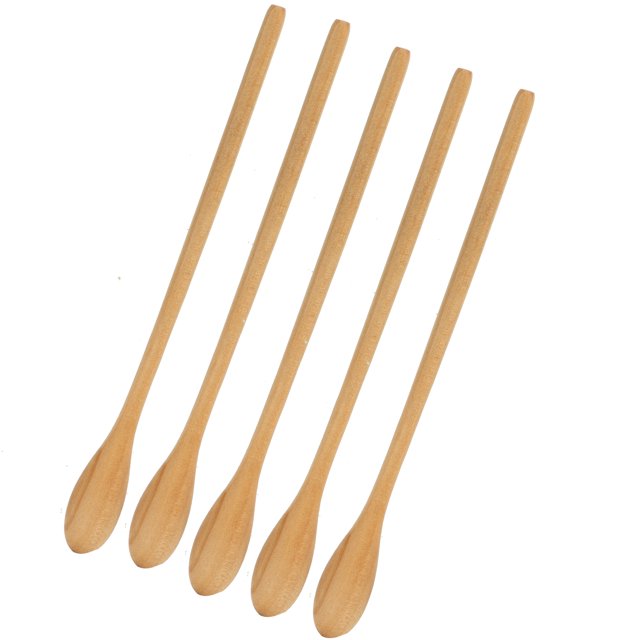 Long Handle Spoons, Wooden Soup Spoons Sturdy Durable For Tea Stirring For Coffee Stirring For Sugar Stirring