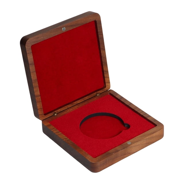 lionlar Boîte de Présentation pour Pièces Commémoratives, Organisateur, Boîte de Rangement pour Pièces Commémoratives, Boîte de Collection pour Souvenirs Rouge