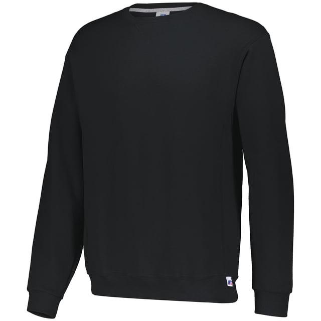 Russell Athletic Chandail à Col Rond Dri Power, 2TG, Noir